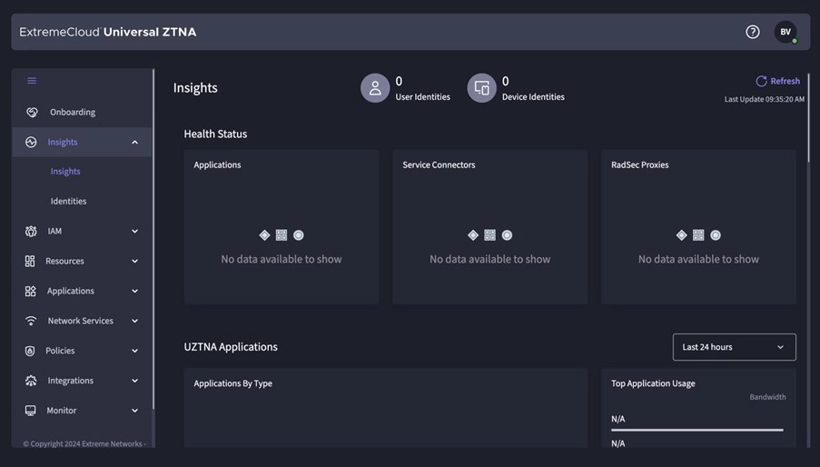 Extreme UZTNA home scherm