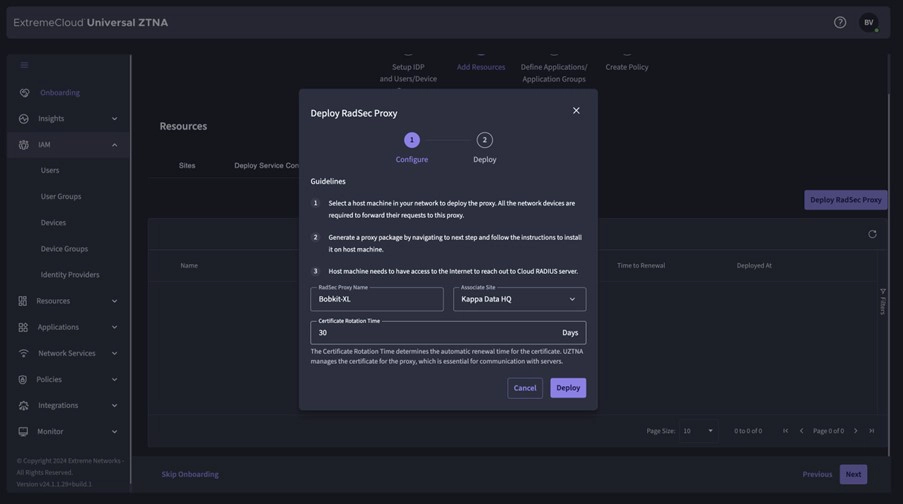 Extreme UZTNA, onboarding stap 2, implementatie op Linux