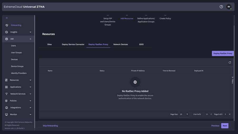Extreme UZTNA, onboarding stap 2, radsec installatie