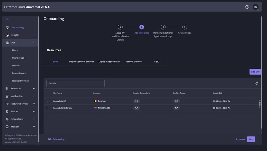 Extreme UZTNA, onboarding stap 2, het toevoegen van bronnen