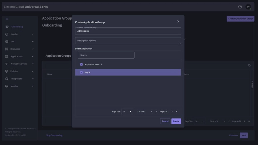 Extreme UZTNA, onboarding stap 3, site engine applicaties verbinden aan de groep