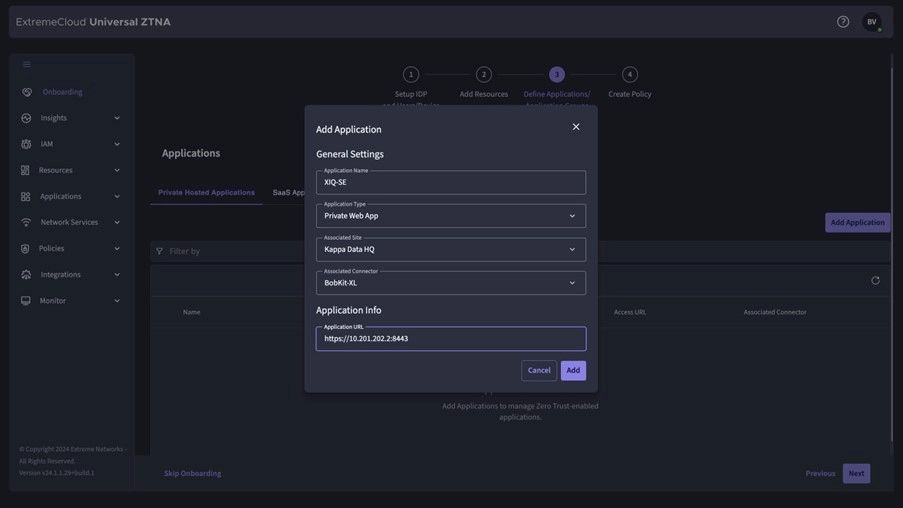 Extreme UZTNA, onboarding stap 3, site engine setup