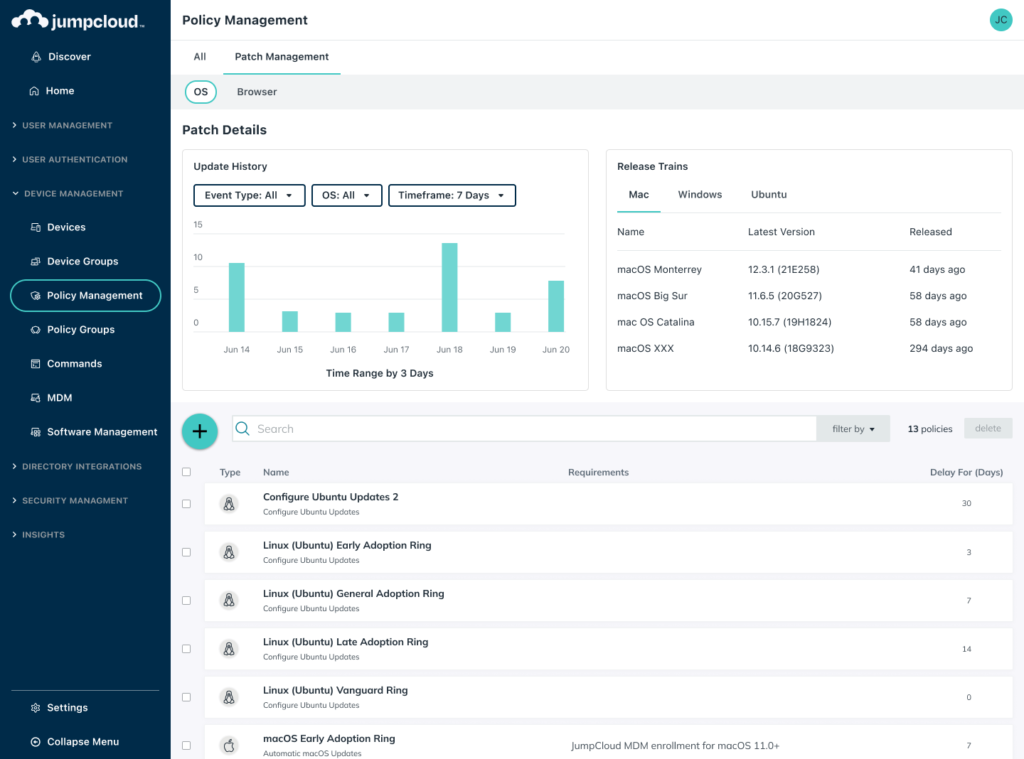 Jumpcloud patch management