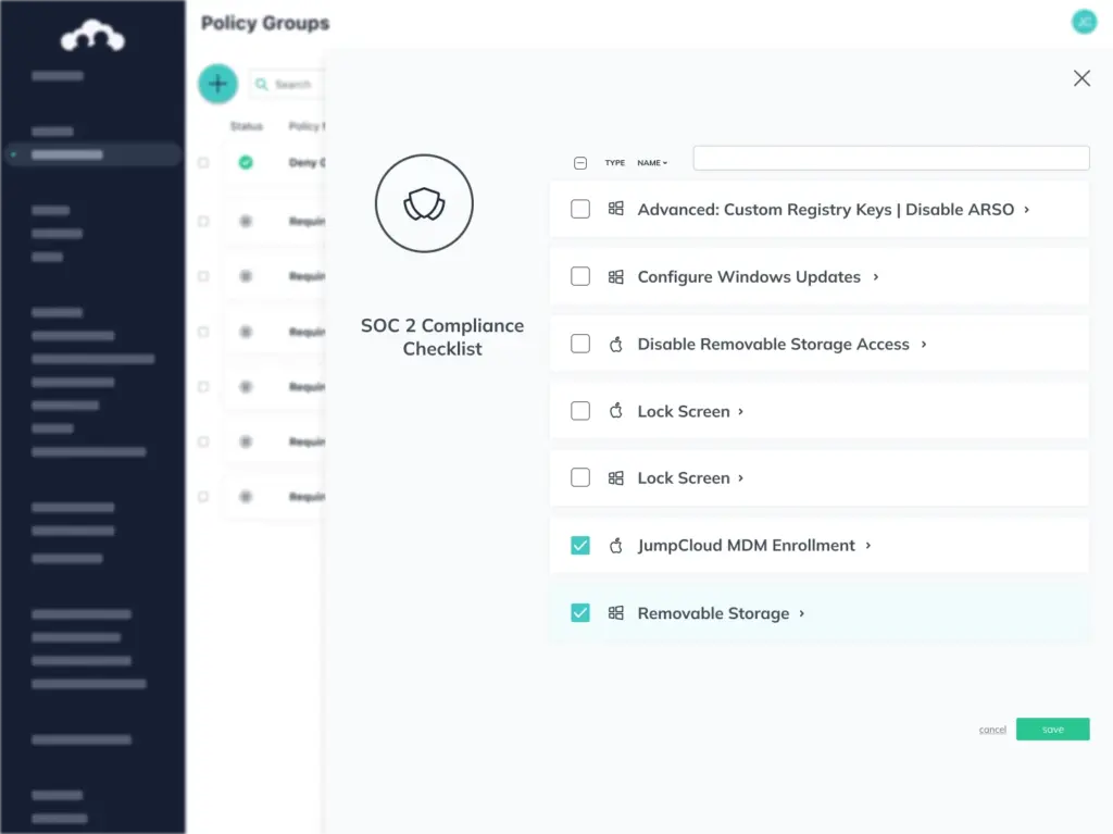 JumpCloud Conditional Access, ensure compliance