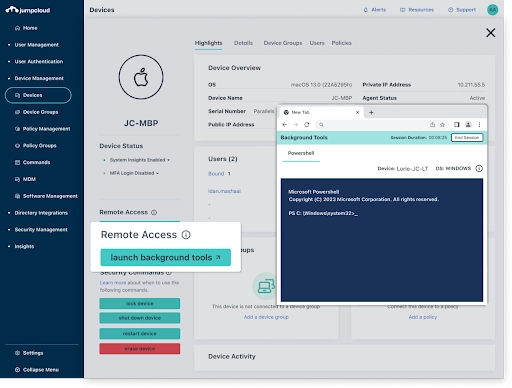 JumpCloud Remote Access